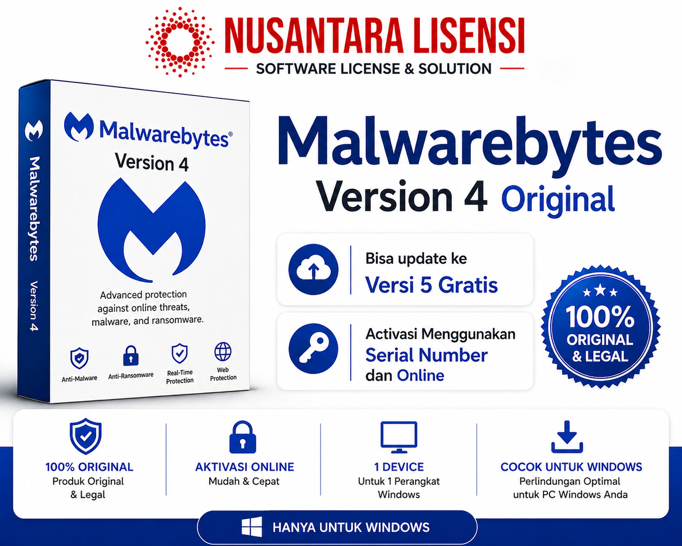 Antivirus Malwarebytes 4 Lifetime